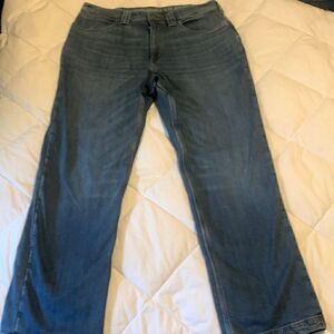 DULUTH TRADING, fleece lined jeans, great condition, 34x32,